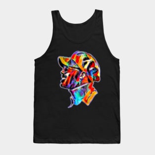 Stevie Wonder in Pop Art Glow Tank Top